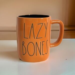 Rae Dunn Halloween “Lazy Bones” Ceramic Coffee Mug